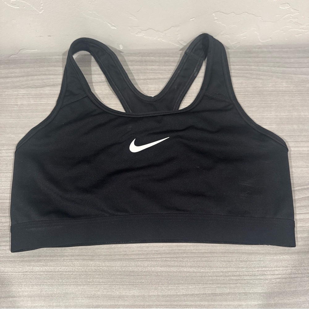NIKE Dri Fit Sports Bra Women's size Medium Black